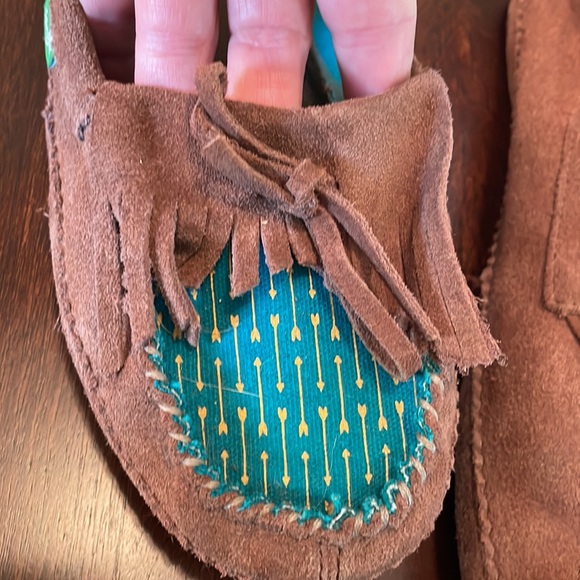 Sanuk Lafayette Brown Suede Leather Moccasin - Size 9 - Picture 3 of 12